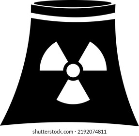 Zaporizhzhia nuclear power plant vector drawing 