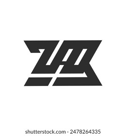 ZAQ letter logo, ZAQ or Z Q letter alphabet logo