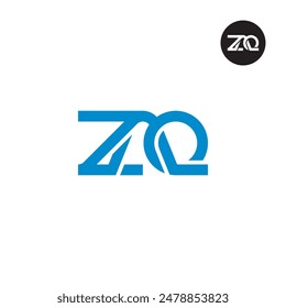 ZAQ Logo Letter Monogram Design