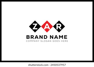 ZAR letter logo design. ZAR creative initials monogram letter logo. ZAR  business and real estate logo vector template.