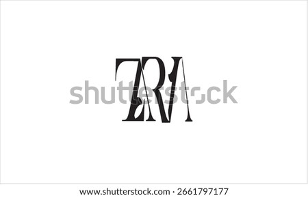 ZARA ABSTRACT LETTER LOGO MONOGRAM
