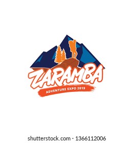 Zaramba Logo Event Adventure Stock Vector (Royalty Free) 1366112006 ...