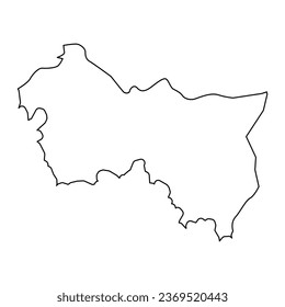 Mapa del distrito de Zardab, división administrativa de Azerbaiyán.