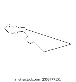 Zarqa governorate map, administrative division of Jordan.