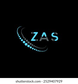 ZAS letter logo creative design. ZAS unique design.
