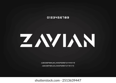 Zavian Minimal luxury font alphabet logo. Typography beauty fashion elegant minimalist serif italic fonts decorative wedding vintage retro logos. vector illustration