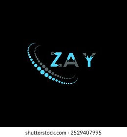 ZAY Buchstaben Logo kreatives Design. ZAY einzigartiges Design.
