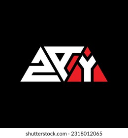 ZAY Triangle Buchstaben Logo Design mit Dreieck Form. ZAY Dreieck Logo Design Monogramm. ZAY Dreieck-Vektorlogo-Vorlage mit roter Farbe. ZAY-Dreieckslogo Einfach, elegant und luxuriös