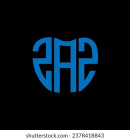 ZAZ letter logo creative design. ZAZ unique design.

