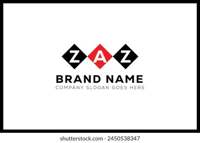 ZAZ letter logo design. ZAZ creative initials monogram letter logo. ZAZ  business and real estate logo vector template.