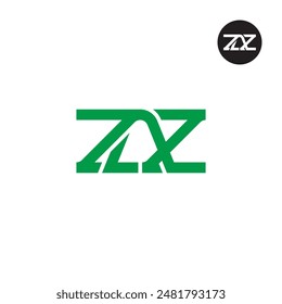 ZAZ Logo Letra Monograma Diseño
