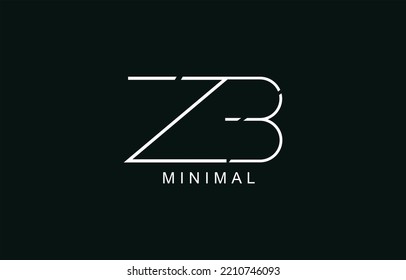 Abstraktes Logo für Anfangsbuchstaben von ZB oder BZ