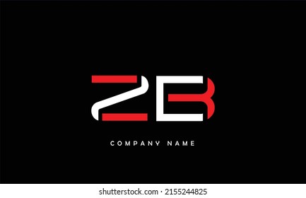 ZB, BZ Alphabets Letters Logo Monogram
