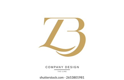ZB, BZ, Z, B, Abstract Letters Logo Monogram design Font Icon Vector