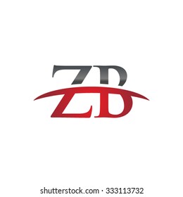 ZB initial company red swoosh logo