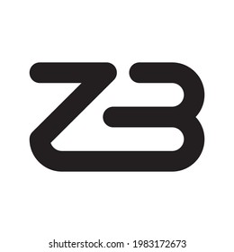 zb initial letter vector logo