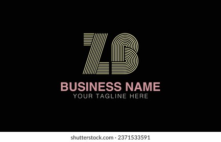 ZB initial logo | initial based abstract modern minimal creative logo, vector template image. luxury logotype , real estate homie . typography . initials 