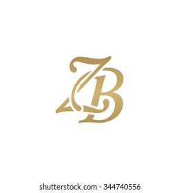 ZB initial monogram logo