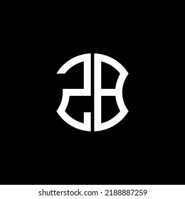 Diseño creativo del logotipo de la letra ZB con gráfico vectorial, diseño de logotipo Abc sencillo y moderno.