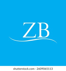 ZB Letter Logo Design. ZB Creative letter logo design vector, ZB Letter Initial Logo Design. ZB monogram Logo Unique Concept Vector.