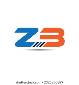 ZB letter logo design icon