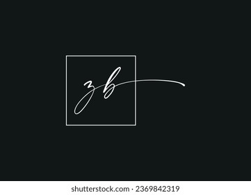 Logo-Design für ZB-Buchstaben und Monogramm-Logo