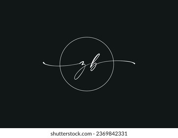 ZB letter logo design and monogram logo