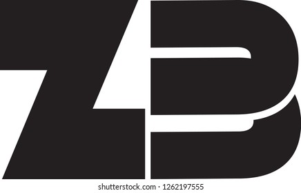 ZB letter vector logo