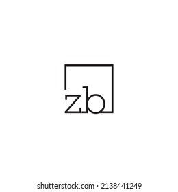 ZB line concept logo in high quality professional design that will be best for your companies
