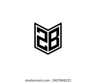 ZB Logo design vector template