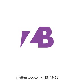 ZB Logo. Vector Graphic Branding Letter Element. White Background