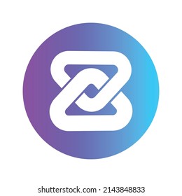 ZB Token Cryptocurrency icon. ZB token symbol. Cryptocurrency vector icon. Flat Vector illustration - Vector
