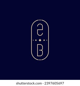 ZB Hochzeit liegt Monogramm mit hochwertigem professionellem Design, das gut in allen Printmedien drucken wird