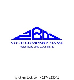 ZBB letter logo creative design with vector graphic