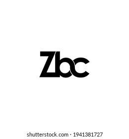 zbc letter original monogram logo design