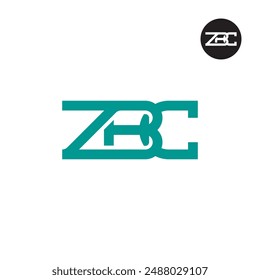 ZBC Logo Letra Monograma Diseño