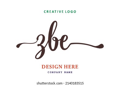 ZBE lettering logo is simple, easy to understand and authoritative