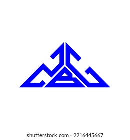 ZBG letter logo creative design with vector graphic, ZBG simple and modern logo in triangle shape.