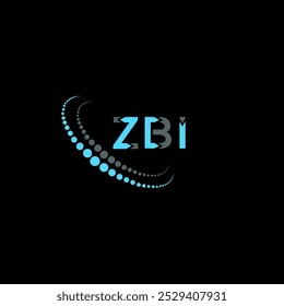 A letra ZBI logo criativo design. Design exclusivo da ZBI.
