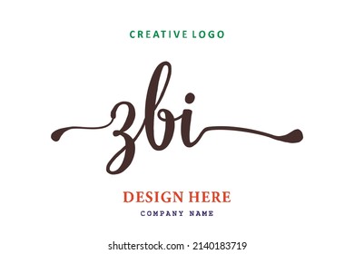 ZBI lettering logo is simple, easy to understand and authoritative