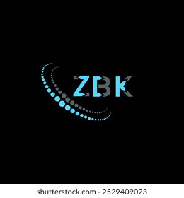 Diseño creativo del logotipo de la letra de ZBK. ZBK diseño único.
