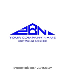 ZBN letter logo creative design with vector graphic
