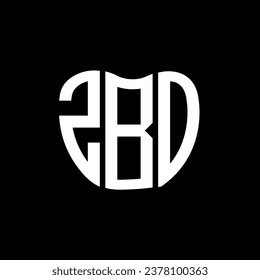 Diseño creativo del logo de la carta ZBO. Diseño único de ZBO.
