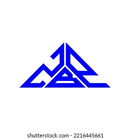 ZBP letter logo creative design with vector graphic, ZBP simple and modern logo in triangle shape.