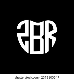 Diseño creativo del logo de la carta ZBR. Diseño único ZBR.
