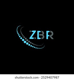 ZBR letter logo creative design. ZBR unique design.
