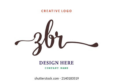 El logotipo de grabado ZBR es sencillo, fácil de entender y autoritario