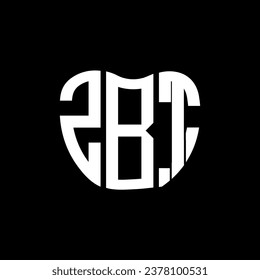 ZBT letter logo creative design. ZBT unique design.
