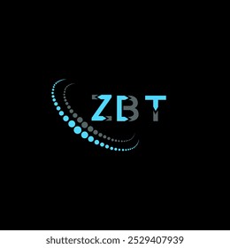 Diseño creativo del logotipo de la letra de ZBT. ZBT diseño único.
