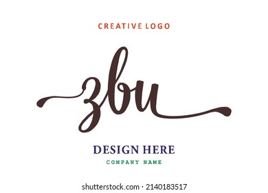 El logotipo de las letras de ZBU es sencillo, fácil de entender y autoritario